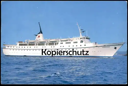 ÄLTERE POSTKARTE M/S ADRIANA MS MOTORSCHIFF FÄHRE Schiff ship Ansichtskarte postcard cpa AK