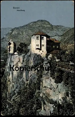 ALTE KÜNSTLER POSTKARTE HASELBURG BOZEN HASELBERG SCHLOSS KÜEPACH Bolzano Alto Adige Ansichtskarte AK cpa postcard