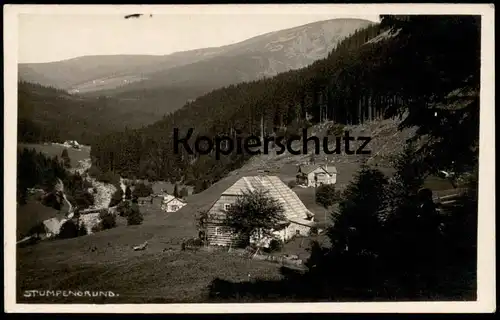 ALTE POSTKARTE STUMPENGRUND FOTOHAUS HAPPICH PETZER RIESENGEBIRGE Ruzovy Dol Gross-Aupa Velka Upa postcard Ansichtskarte