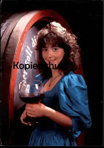 ÄLTERE POSTKARTE HEIMERSHEIM AHR WEINKÖNIGIN ANGELA RICK 1989/1990 Bad Neuenahr Ahrweiler Wein Ansichtskarte AK postcard