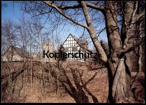 ÄLTERE POSTKARTE GINSBURG SIEGERLÄNDER BURGENVEREIN HILCHENBACH GRUND Burg Fachwerk Ruine AK Ansichtskarte postcard cpa