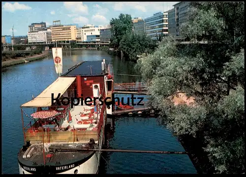 DREI ÄLTERE POSTKARTEN SAARBRÜCKEN BERLINER PROMENADE FRACHTSCHIFF SCHIFF AUSFLUGSSCHIFF VATERLAND AK cpa postcard