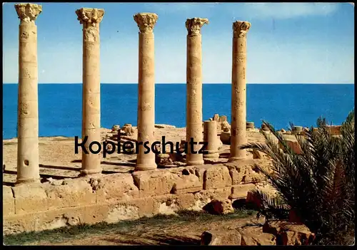 ÄLTERE POSTKARTE SABRATHA ANTIQUITIES LIBYA LIBIA LIBYEN Libiya Sabrata cpa postcard Ansichtskarte AK