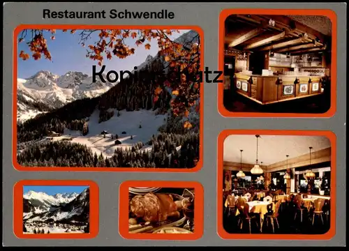 ÄLTERE POSTKARTE MITTELBERG RESTAURANT SCHWENDLE KLEINES WALSERTAL KLEINWALSERTAL Ansichtskarte AK postcard cpa