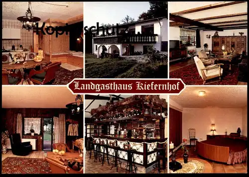 ÄLTERE POSTKARTE WILDFARM KIEFERNHOF LANDGASTHAUS BAR JULIUS HARZER WALLSCHEID WITTLICH-LAND Ansichtskarte postcard cpa