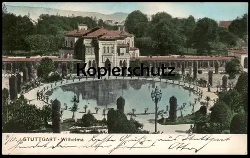 ALTE POSTKARTE STUTTGART WILHELMA 1906 Cannstatt castle chateau cpa Ansichtskarte AK