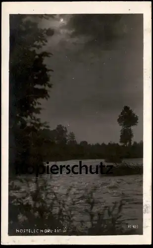 ALTE POSTKARTE KOSTELEC NAD ORLICI ZATISI See Abend Tschechische Republik Ceska Cesko Ansichtskarte AK postcard cpa