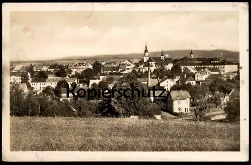 ALTE POSTKARTE BRUNTAL 1949 Gesamtansicht Panorama Totalansicht ceska republika Tschechische Republik czech republic
