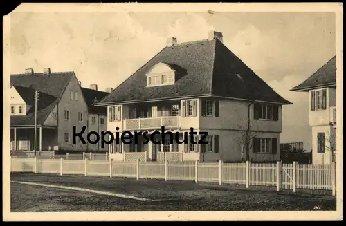 ALTE POSTKARTE DRESDEN GARTENSTADT HELLERAU ZWEIFAMILIENHAUS ARCHITEKT DR. MUTHESIUS BERLIN cpa Ansichtskarte postcard