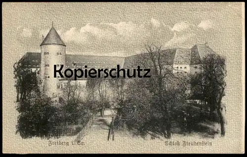 ALTE POSTKARTE FREIBERG IN SACHSEN SCHLOSS Sachsen castle chateau cpa postcard Ansichtskarte AK