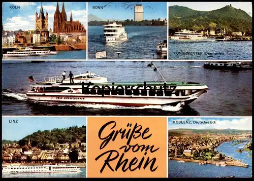 FÜNF POSTKARTEN PASSAGIERSCHIFFE FÄHREN CRUISE LINER SEALINK GHAWDEX RHEINPFEIL KD Passagierschiff Schiff ship postcard