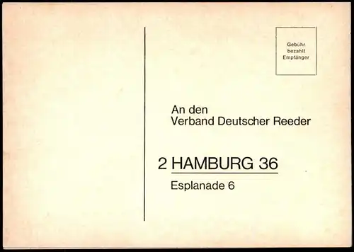 ÄLTERE POSTKARTE FRACHTSCHIFF TRIER EMPFÄNGER VERBAND DEUTSCHER REEDER HAMBURG Schiff cargo ship postcard cpa AK