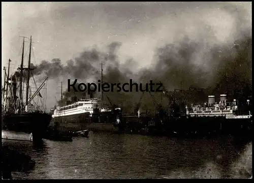 ÄLTERE REPRO POSTKARTE M.S. BREMEN IM DOCK 1930 SCHIFF MS ship bateau postcard cpa AK Ansichtskarte