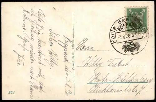 ALTE POSTKARTE BOPPARD 1926 VIERSEENPLATZ KURHAUS MARIENBERG MÜHLTAL BAHNSTRECKE Ansichtskarte cpa postcard AK