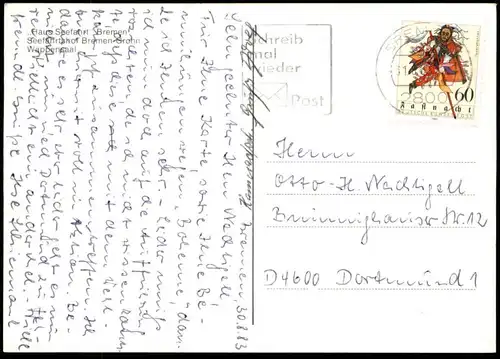 ÄLTERE POSTKARTE BREMEN HAUS SEEFAHRT SEEFAHRTSHOF GROHN WAPPENSAAL Wappen blason coat of arms Ansichtskarte postcard AK