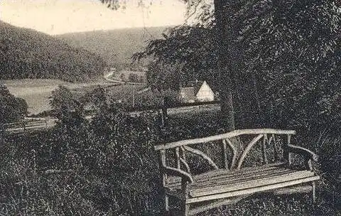 ÄLTERE POSTKARTE LUFTKURORT WARSTEIN SAUERLAND BLICK VOM PIUSBERG LANGENBACHTAL HEILSTÄTTE Ansichtskarte cpa postcard