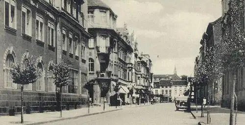 ALTE POSTKARTE ESCHWEILER ROSENALLEE MIT POSTAMT Post Ansichtskarte AK cpa postcard