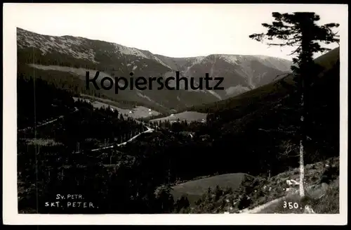 ALTE POSTKARTE SANKT PETER Spindlermühle Skt. Sv. Petr Spindleruv Mlyn Svaty Krkonose Sudeten Riesengebirge postcard AK