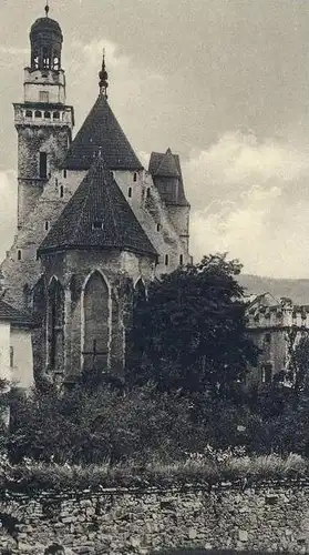 ALTE POSTKARTE PRACHATITZ OSTMARK ST. JAKOBUSKIRCHE Kirche Church Église Prachatice Ceska Czech Republic cpa postcard AK