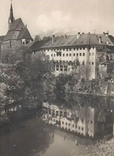ALTE POSTKARTE KRUMMAU MOLDAU HOTEL ROSE FOTO WOLF CESKY KRUMLOV VLTAVA FELDPOST 1943 Ceska Czech Republic Tschechien