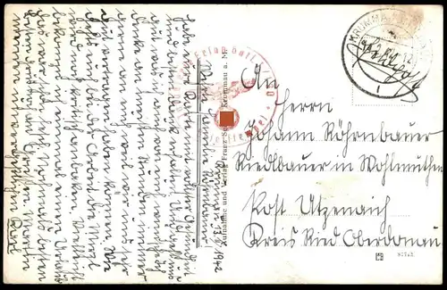 ALTE POSTKARTE KRUMMAU MOLDAU CESKY KRUMLOV VLTAVA FELDPOST 1942 Ceska Czech Republic Tschechien postcard cpa AK