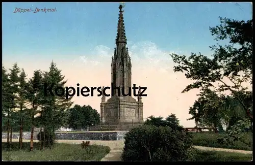 ALTE POSTKARTE DÜPPEL-DENKMAL Dybbol Sogn Dueppel Duppel Danmark Dänemark Denmark Monument postcard cpa AK Ansichtskarte