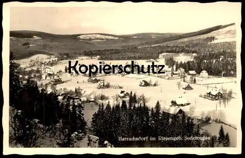 ALTE POSTKARTE HARRACHSDORF RIESENGEBIRGE Harrachov Krkonose Karkonosze Sudetengau Stempel Sport-Lehrgang postcard cpa