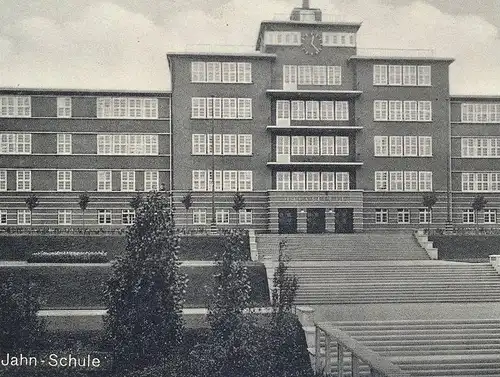ALTE POSTKARTE ELBING JAHN-SCHULE 1940 Elblag Feldpost Polska Poland Polen Ostpreussen school école AK cpa postcard