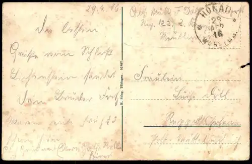 ALTE POSTKARTE S'BÄRBELE VOM LICHTENSTEIN Honau Kreis Reutlingen Schloss Castle Chateau cpa postcard AK Ansichtskarte