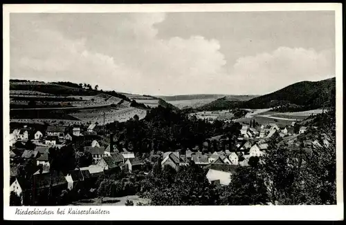 ÄLTERE POSTKARTE NIEDERKIRCHEN BEI KAISERSLAUTERN Otterberg rückseitig Herm. Wenz Bäckerei Cafe Ansichtskarte postcard