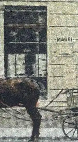 ALTE POSTKARTE SCHORNDORF 1904 PARTIE MIT POSTAMT BÄCKEREI & COLONIALWAREN MAGGI AROME WERBUNG postcard cpa AK