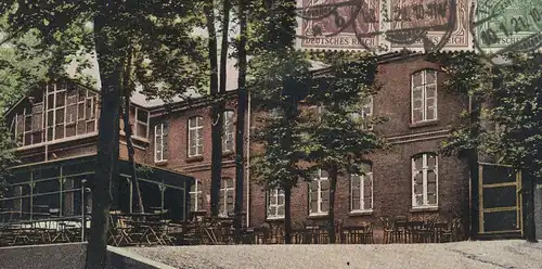 ALTE POSTKARTE TETEROW KURHAUS VERGOLDETE FENSTER Gold-Farben golden gold-colored windows cpa doré dorée postcard AK