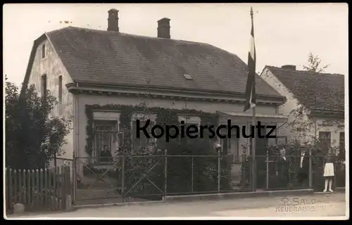 ALTE POSTKARTE NEUBRANDENBURG HAUS PAUL SALOMÉ PHOTOGRAPH Krämer(?)straße 12 Judaica Judaika Jüdisch Jew Jewish postcard