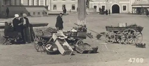 ALTE POSTKARTE EGGENBURG HAUPTPLATZ CAFÉ JOSEF KUNZ FRANZ GAMERITH HÄNDLER Markt Marché Market Niederösterreich Austria