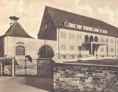 ALTE POSTKARTE ST. INGBERT BEZIRKSKRANKENHAUS Krankenhaus Hospital cpa postcard AK Ansichtskarte