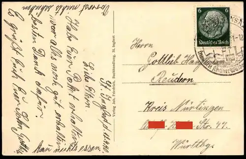 ALTE POSTKARTE ST. INGBERT BEZIRKSKRANKENHAUS Krankenhaus Hospital cpa postcard AK Ansichtskarte