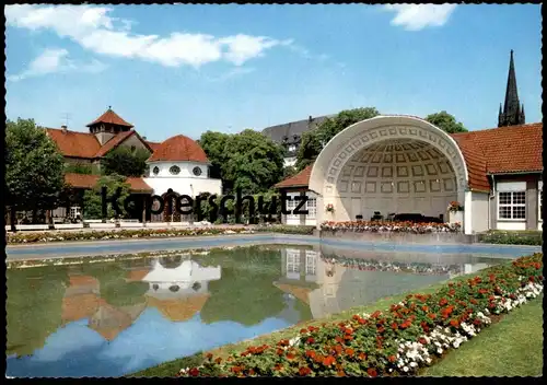 ÄLTERE POSTKARTE BAD NAUHEIM TRINKKURANLAGEN Rose Rosen Flowers Fleur Plants Ansichtskarte postcard cpa AK