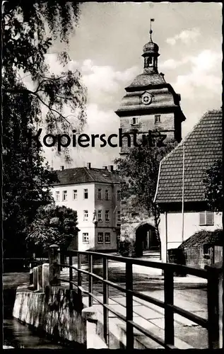 ÄLTERE POSTKARTE BAD STAFFELSTEIN BAYERN STADTTURM TURM Tower Tour cpa postcard AK Ansichtskarte