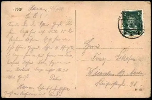 ALTE POSTKARTE HANAU KINZIGBRÜCKE 1928 Brücke bridge pont cpa postcard AK Ansichtskarte