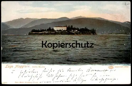 ALTE POSTKARTE LAGO MAGGIORE ISOLA MADRE Insel italy Italia postcard cartolina cpa postcard AK Ansichtskarte