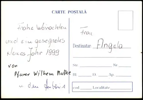 ÄLTERE POSTKARTE MARIA JOSEPH JESU HIRTE SCHAFE STALL KRIPPE RUMÄNIEN Josef Jesus Jesuskind Ansichtskarte cpa postcard