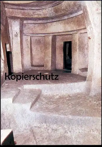 ÄLTERE POSTKARTE MALTA HAL SAFLIENI PREHISTORIC HYPOGEUM Hypogaum Hypogée Ansichtskarte AK postcard cpa
