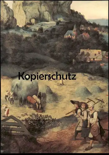ÄLTERE KÜNSTLER POSTKARTE PIETER BRUEGEL DIE HEUERNTE NATIONALGALERIE PRAG postcard cpa AK Ansichtskarte