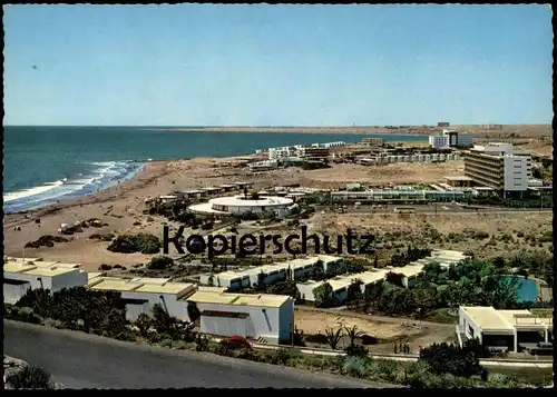 ZWEI ÄLTERE POSTKARTEN SAN AGUSTIN VISTA GENERAL & PLAYA GRAN CANARIA Islas Canarias cpa postcard Ansichtskarte AK