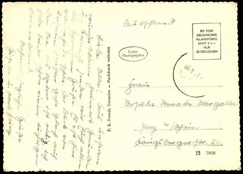 ALTE POSTKARTE GMUNDEN SCHLOSS ORT ECHOBLÄSER Blechblasinstrumente Echo Bläser Ansichtskarte AK cpa postcard