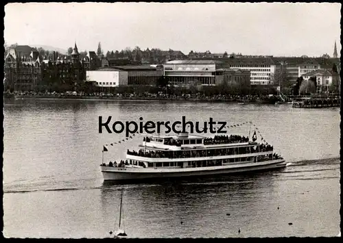 ÄLTERE POSTKARTE MOTORSCHIFF MS LINTH AUF DEM ZÜRICHSEE  Schiff ship bateau Ansichtskarte AK cpa postcard