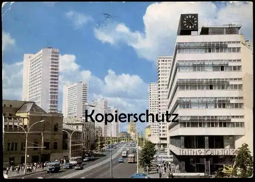 ÄLTERE POSTKARTE MOSCOW ARBAT DISTRICT MOCKBA MOSKAU Bus Autobus Russia Russland cpa postcard AK Ansichtskarte