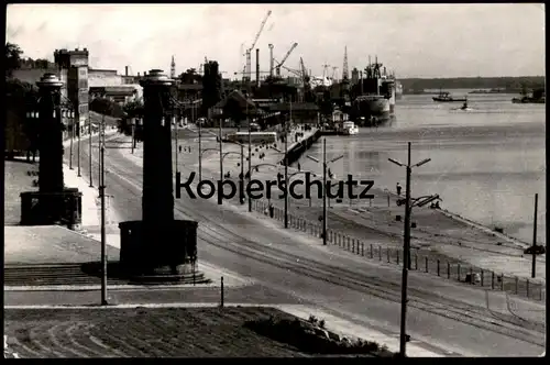 ÄLTERE POSTKARTE SZCZECIN NAD ODRA ODER HAFEN STETTIN Pommern polska Poland Polen cpa postcard AK Ansichtskarte