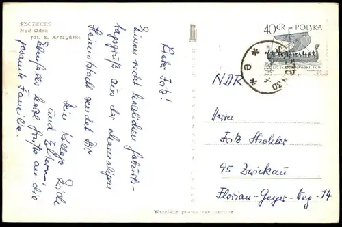 ÄLTERE POSTKARTE SZCZECIN NAD ODRA ODER HAFEN STETTIN Pommern polska Poland Polen cpa postcard AK Ansichtskarte