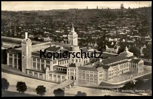 ALTE POSTKARTE MÜNCHEN DEUTSCHES MUSEUM DARSTELLUNG MODELL postcard cpa AK Ansichtskarte Architecture